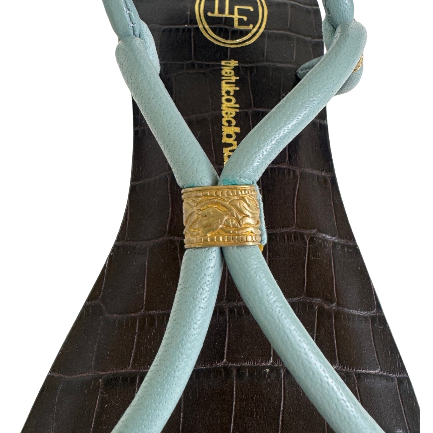 Estelle Tie Up - Blue Slate