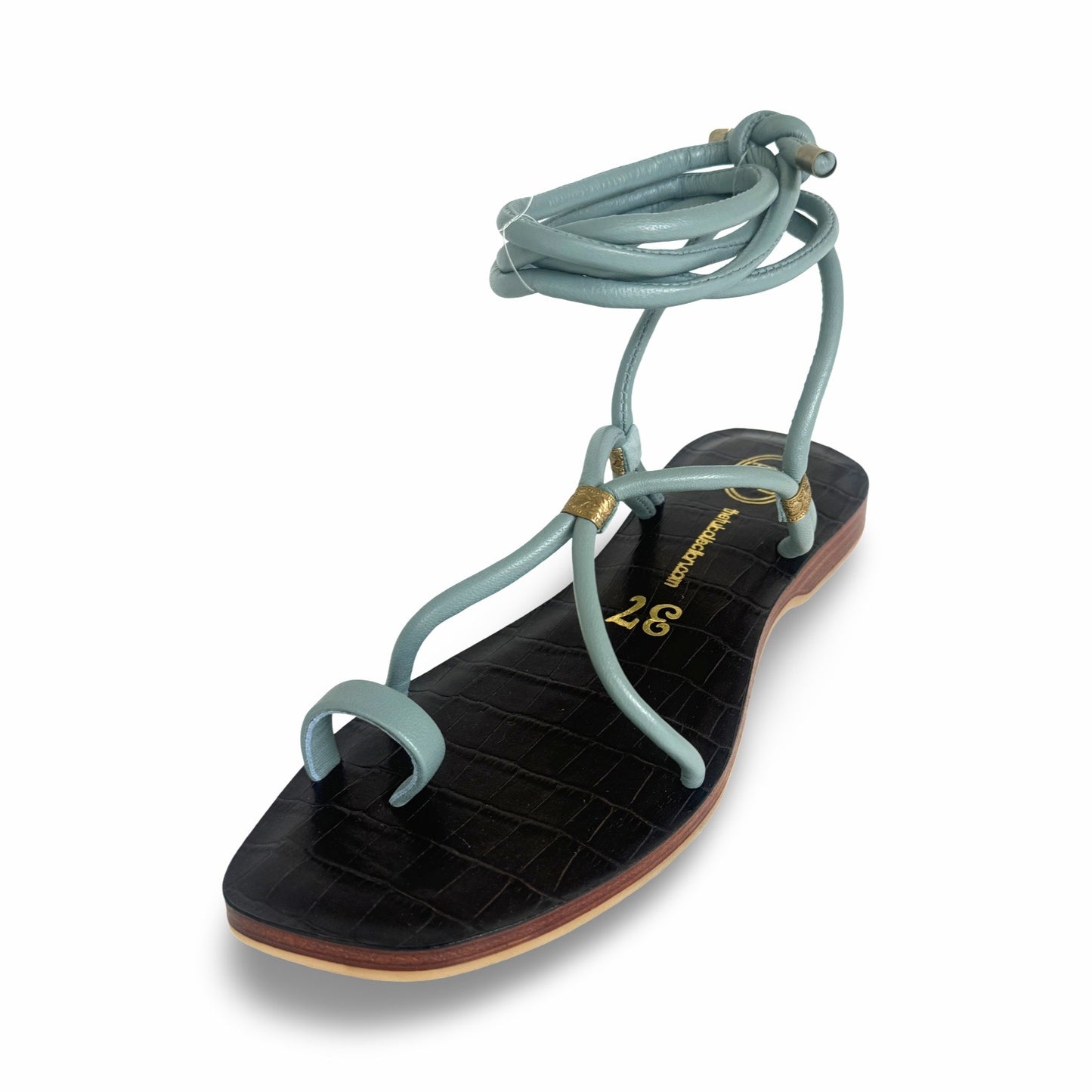 Estelle Tie Up - Blue Slate