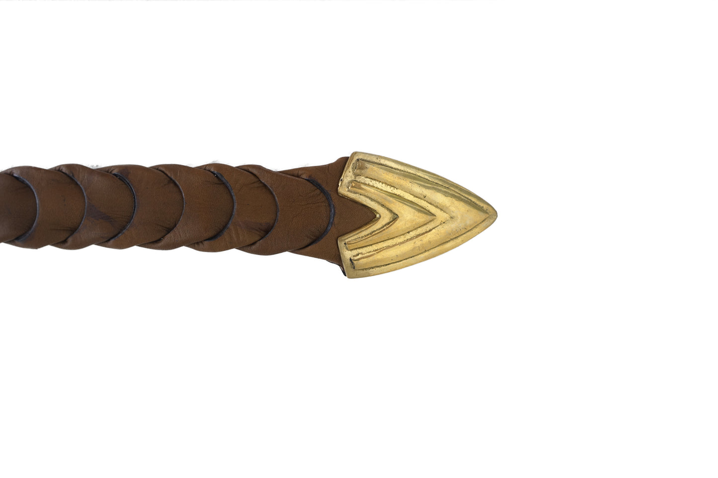 Gradual link woven belt- Antique Brown