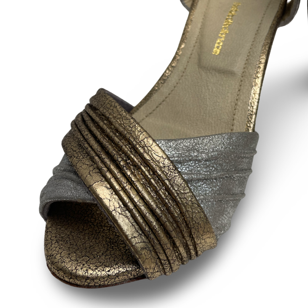 Simone Heel - Silver/Gold