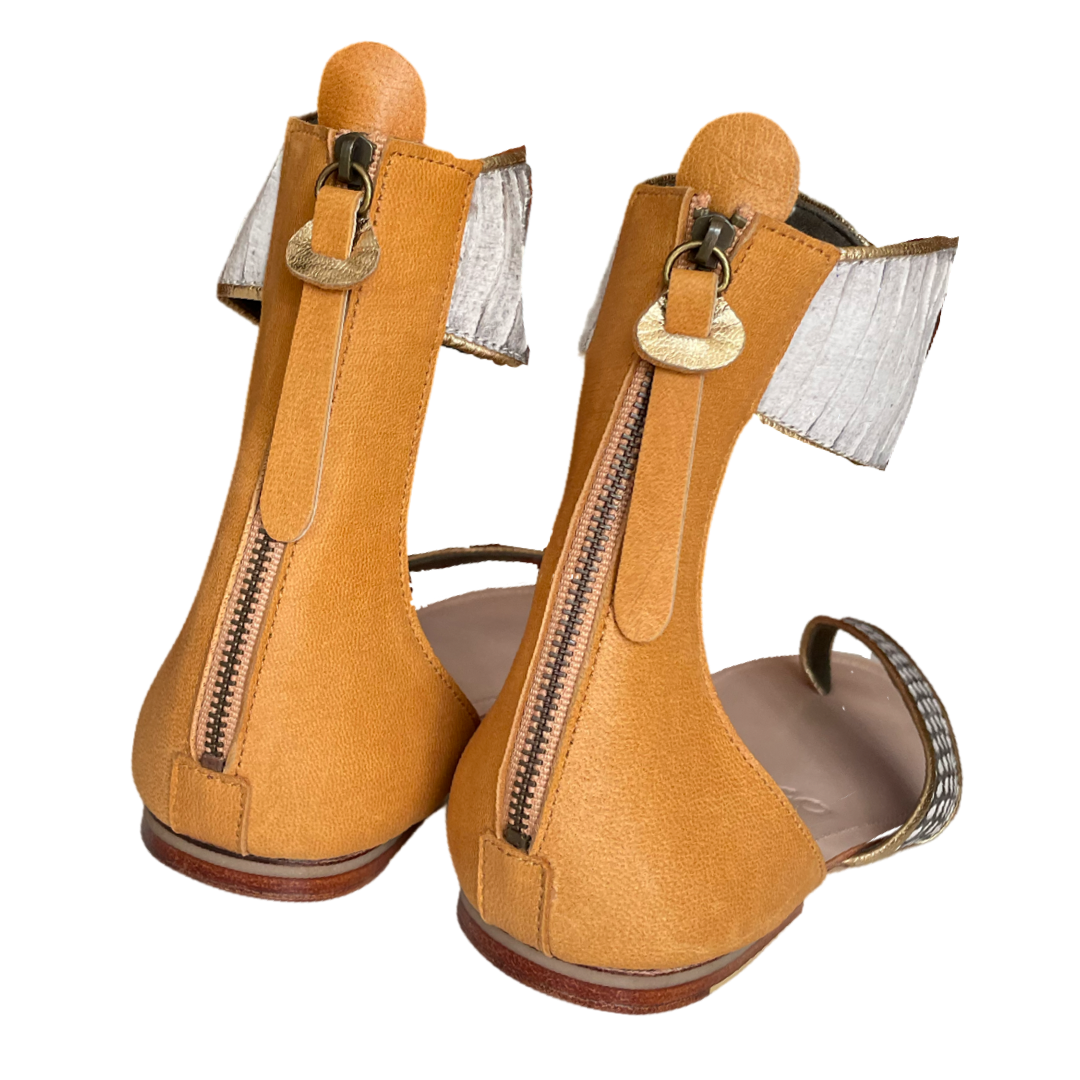 Farah Flat Gladiator Sandal - Natural