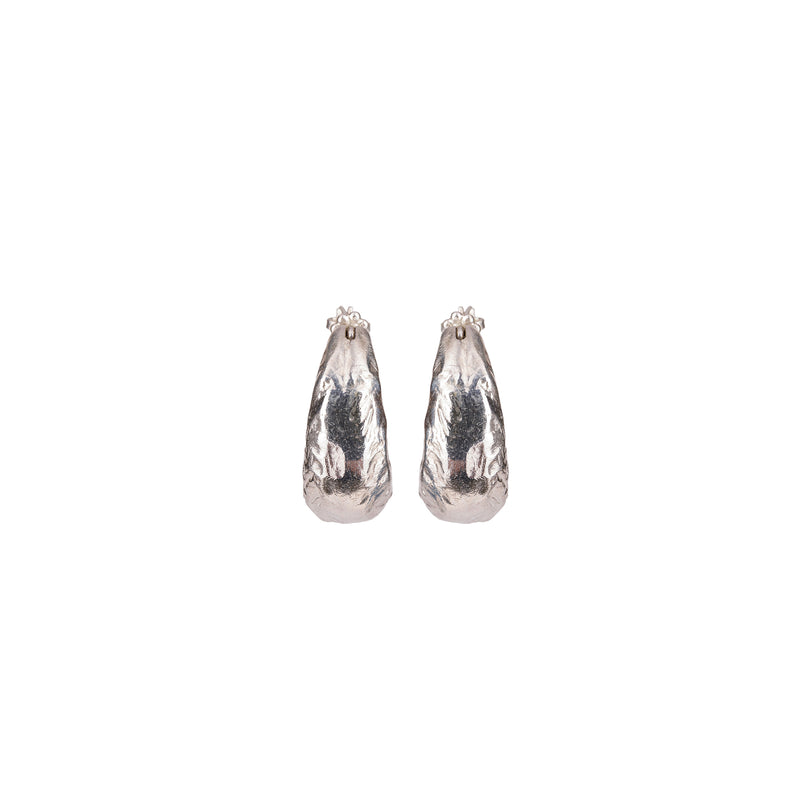 Aethiopia Hoop Earrings Silver