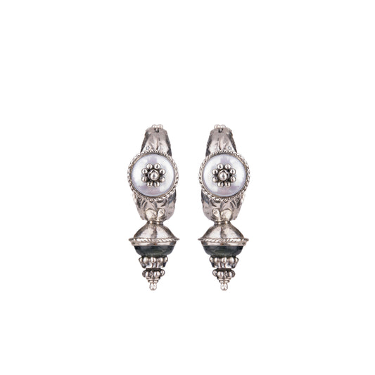 Theodora Hoop Earrings Silver