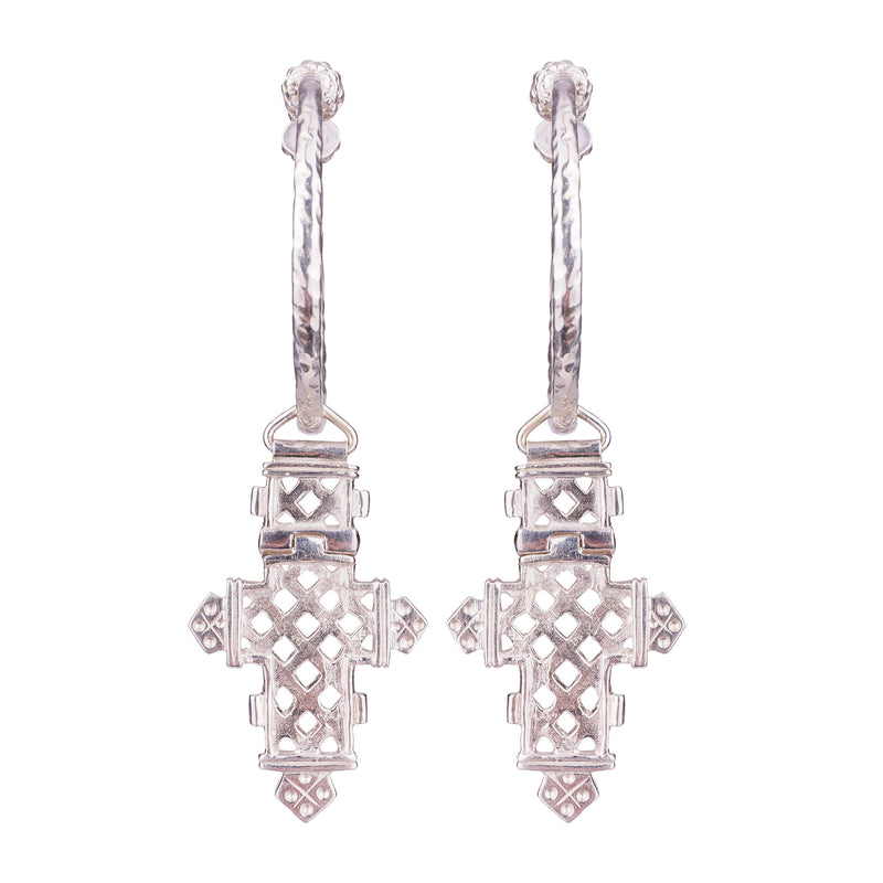 Aethiopia Cross Necklace Silver