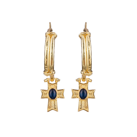 Empress Hoop Earrings Gold