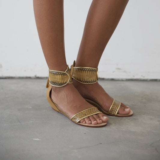 Farah Classic Wedge Sandal - Camel