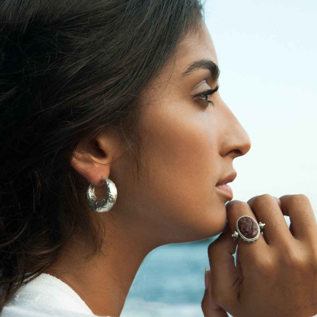 Aurelia Hoop Earrings Silver