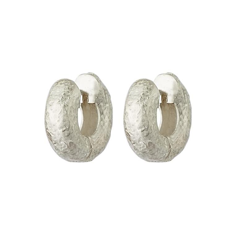 Small Tube Hoops - Silver