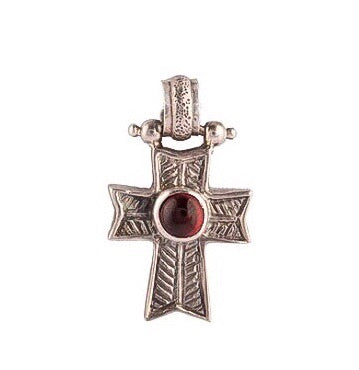 Empress Garnet Pendant Silver