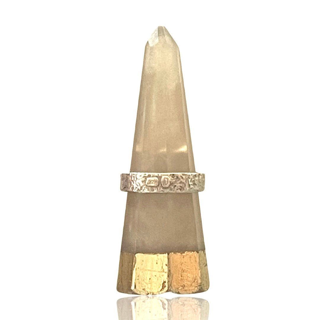 Ceceilia Swivel Cross Ring - Silver