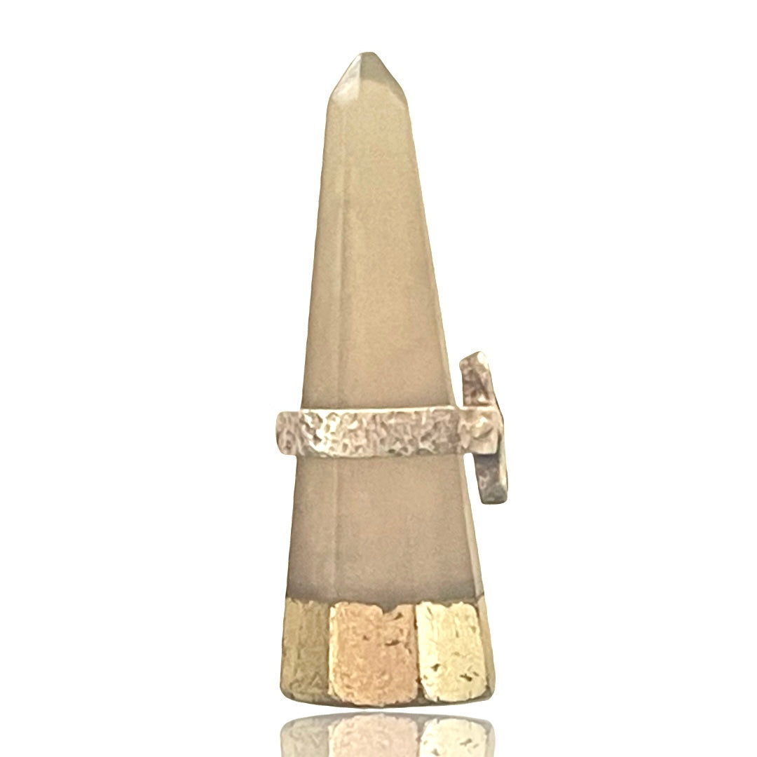 Ceceilia Swivel Cross Ring - Silver