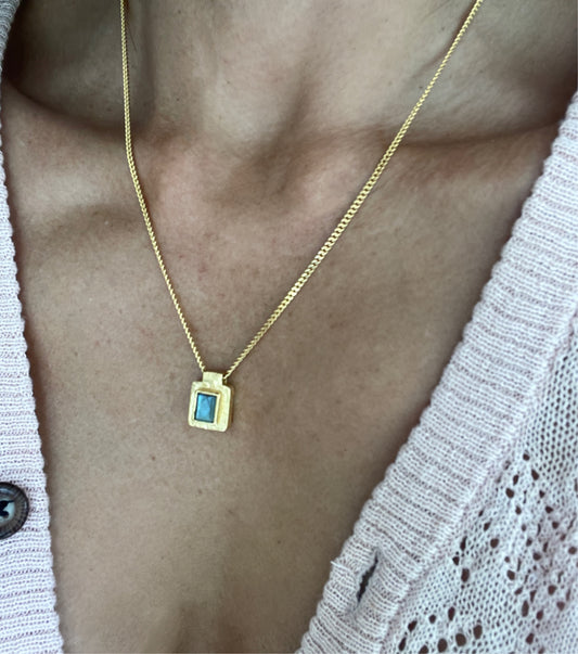 Mini Labarodite Single Pendant Gold