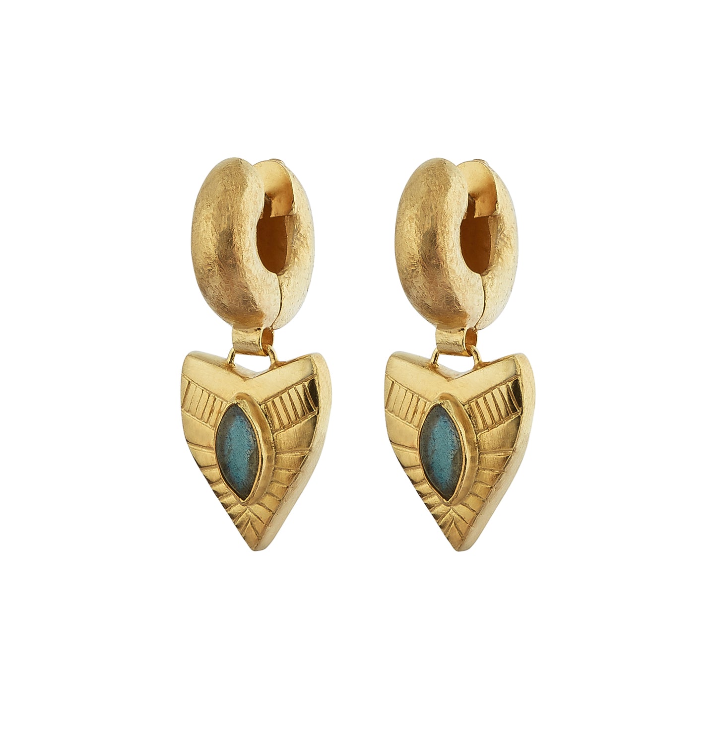 Dynasty Tube Earrings - Gold