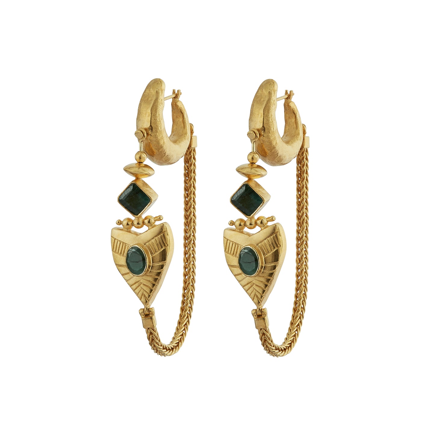 Dynasty Chain Hoop - Gold