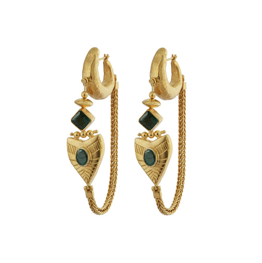 Dynasty Chain Hoop - Gold