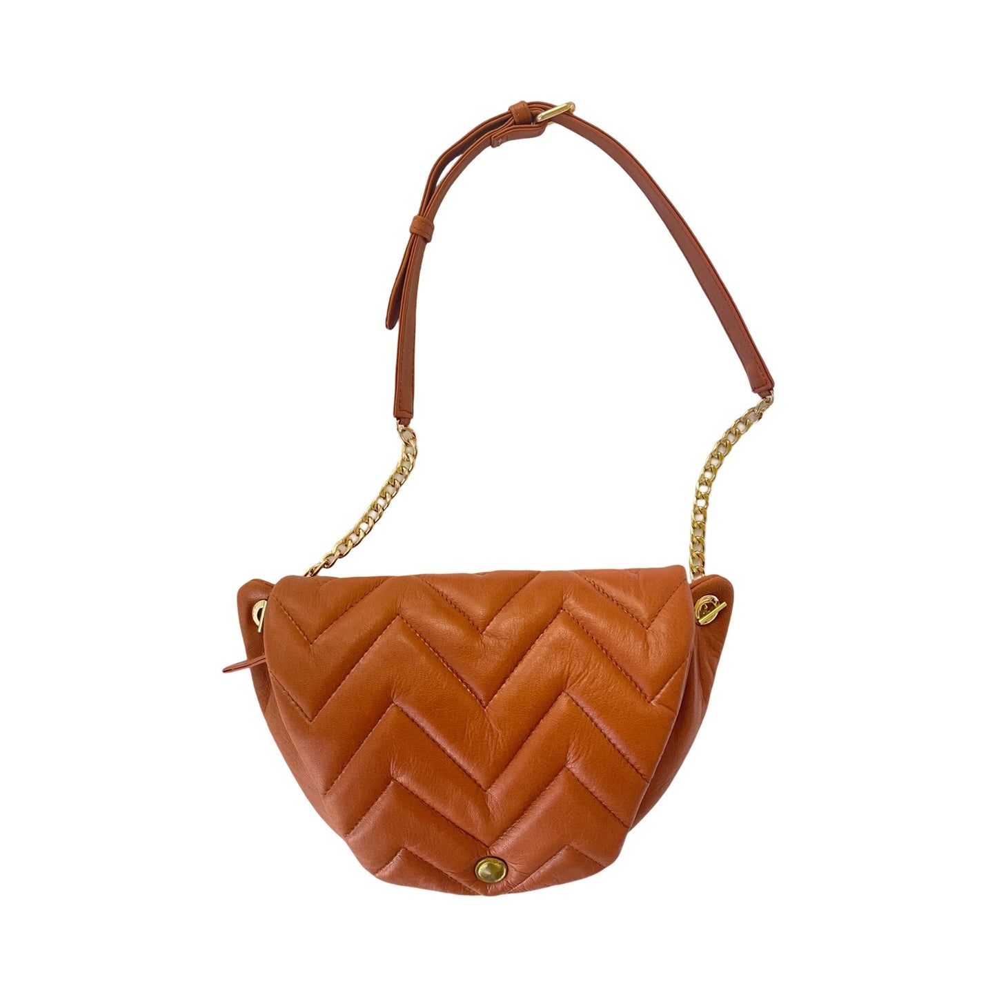 Quilted belt bag- Tan