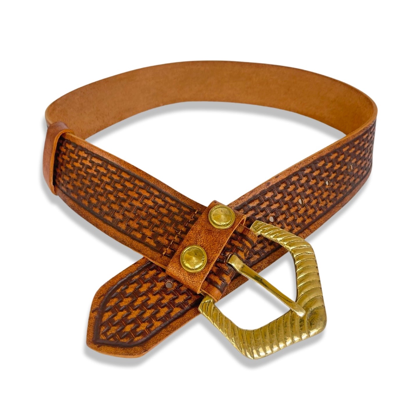 Wicker Belt- Antique Tan