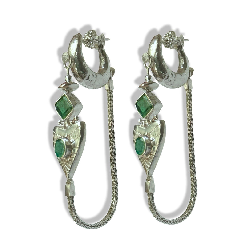 Dynasty Chain Hoop - Silver
