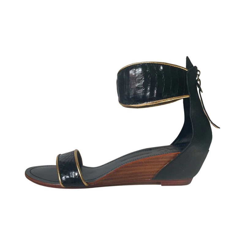 Farah Classic Wedge Sandal - black