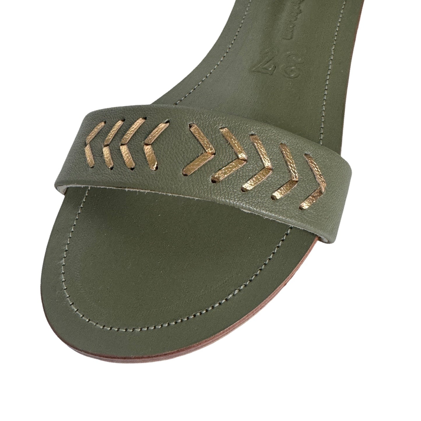 Arrows Flat Sandal - Olive