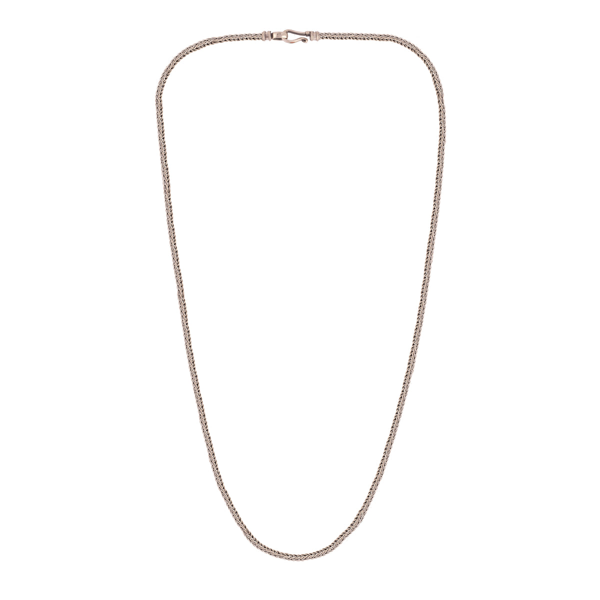 Square Short Chain Silver