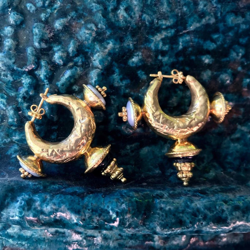 Theodora Hoop Earrings Gold