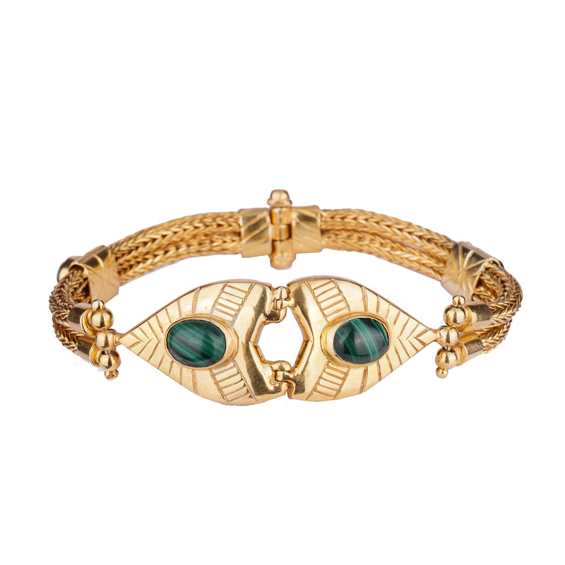 Ceceilia Pearl Cross Bracelet - Gold