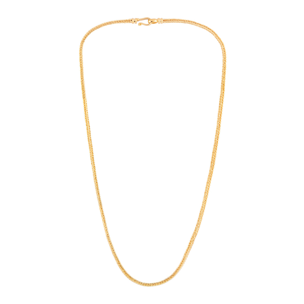 Square Long Chain Gold