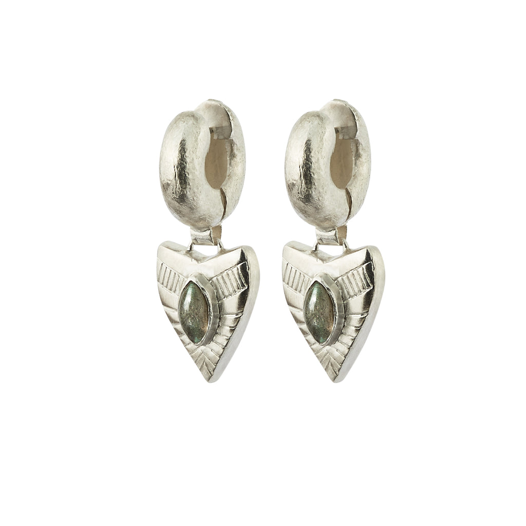 Dynasty Tube Earrings - Silver