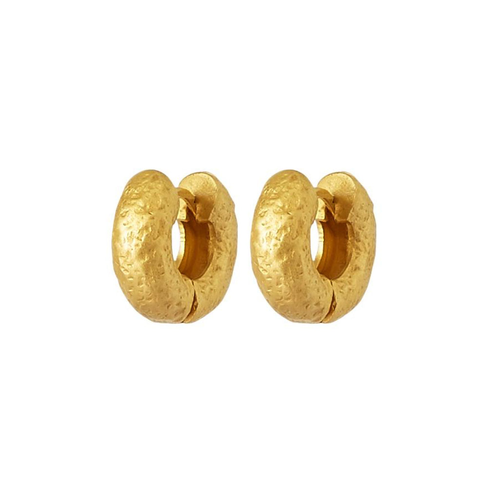Extra Small Tube Hoops - Gold