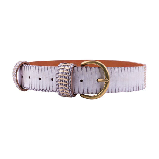 Woven Wide Belt - Natural