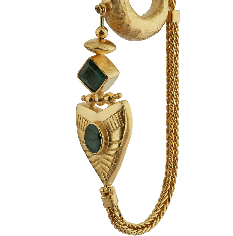 Dynasty Chain Hoop - Gold