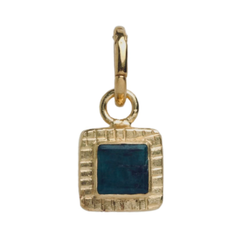 Augustine Box Pendant and Carabiner - Gold