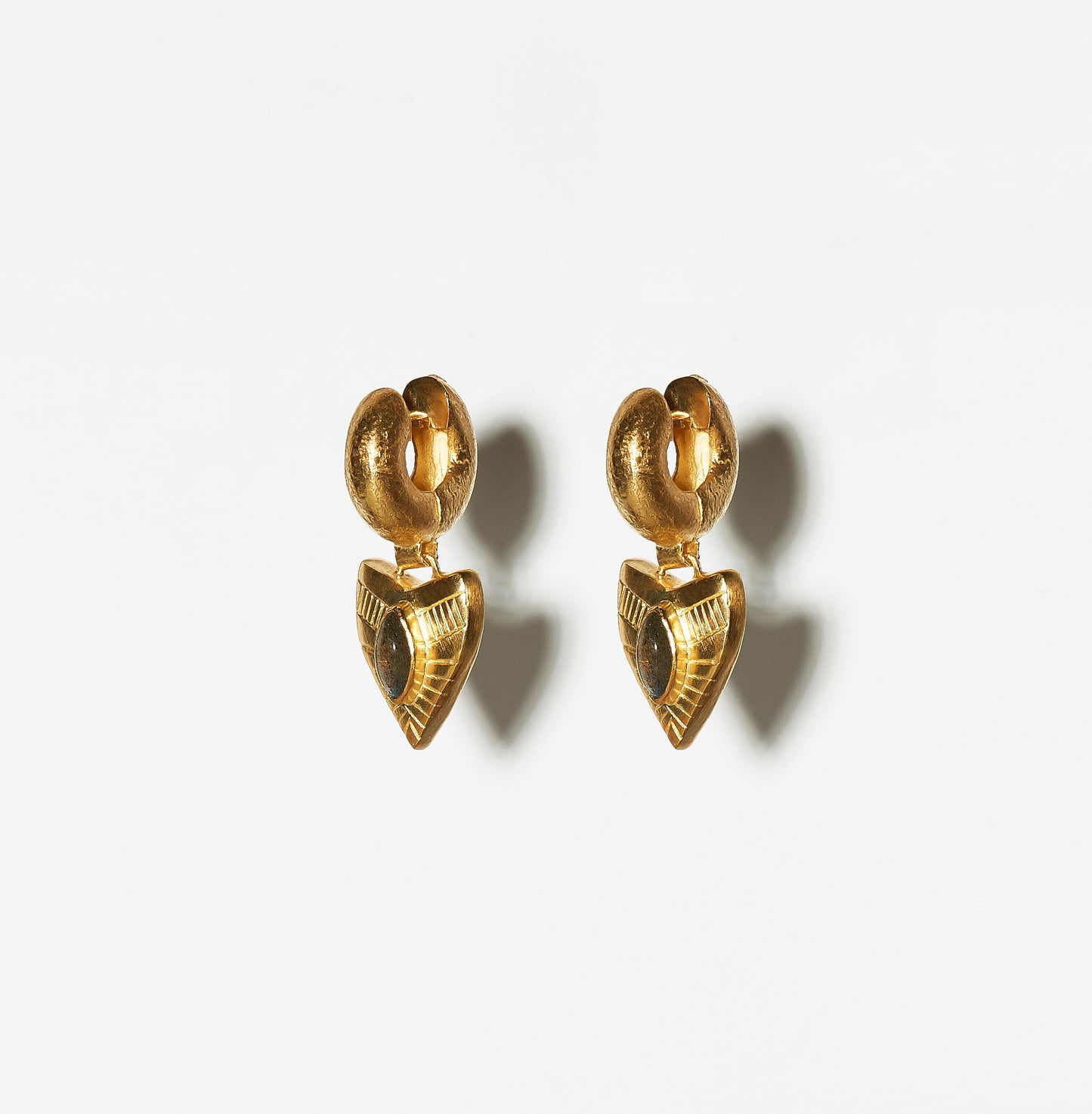 Dynasty Tube Earrings - Gold